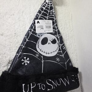 Disney Nightmare Before Christmas Jack Skellington Santa Hat NEW